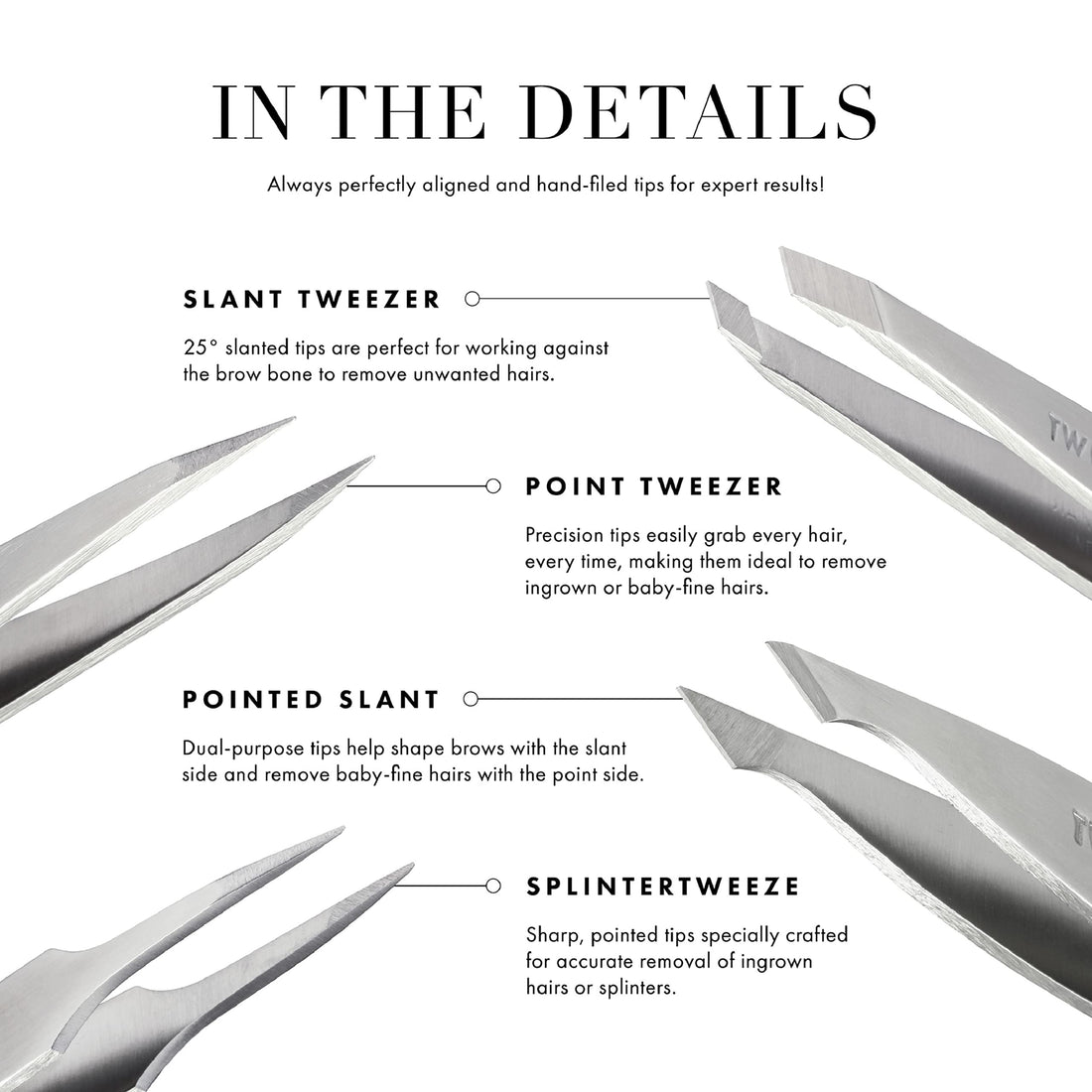 Tweezerman Mini Slant Tweezer, Lovely Lavender