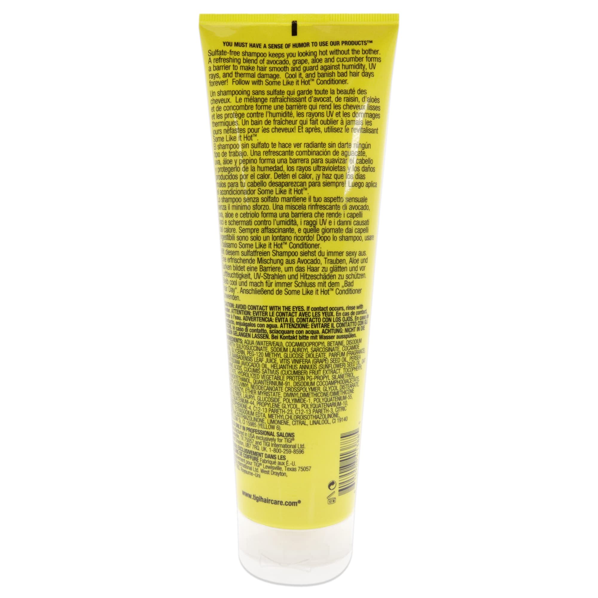 Tigi Bed Head Some Like It Hot Shampoo, 8.45oz