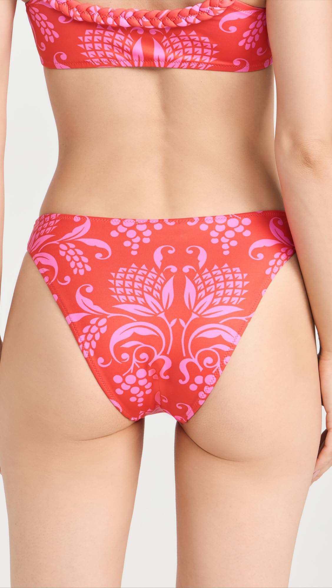 Rhode Women's Kiki Bikini Bottoms, Anjuna, Red, Print, M