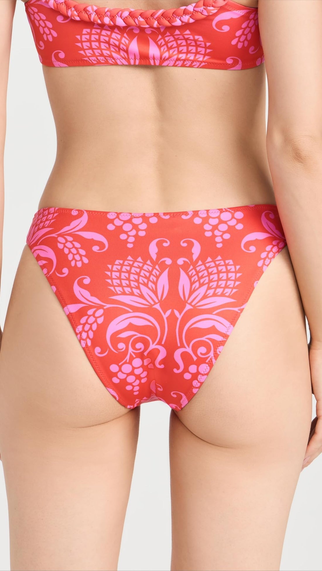 Rhode Women's Kiki Bikini Bottoms, Anjuna, Red, Print, M