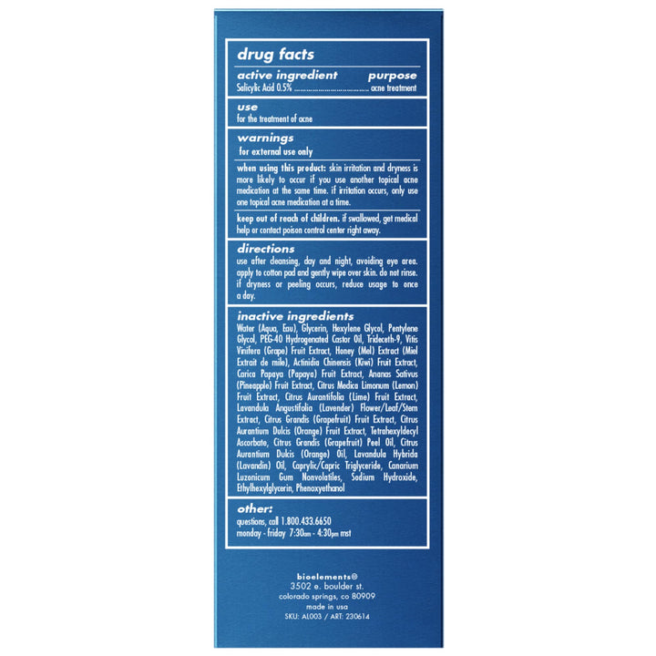 Bioelements Acne Toner 3-Ounce