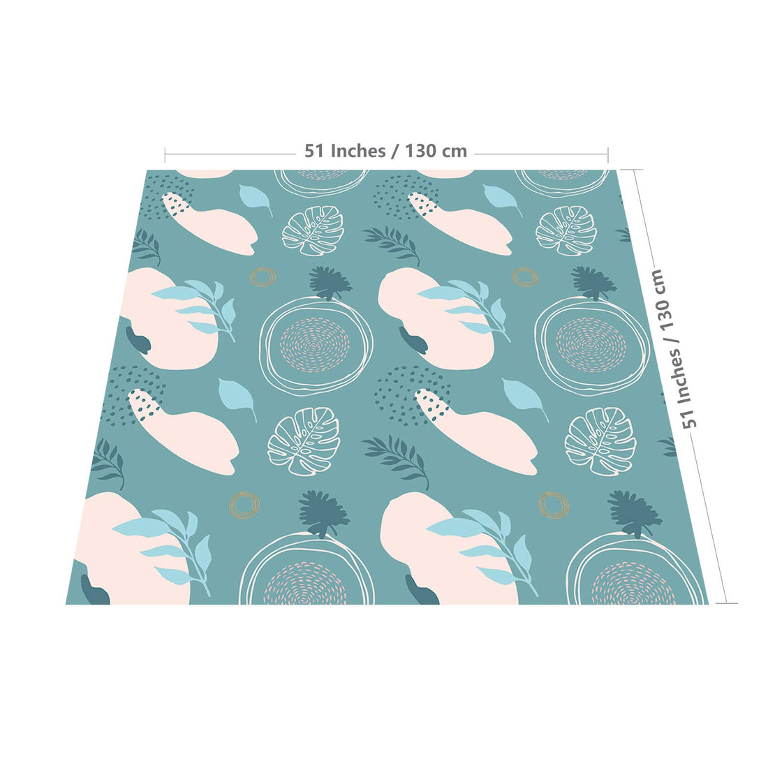 Splat Mat for Under High Chair/Arts/Crafts, WOMUMON Washable Spill Mat Waterproof Anti-Slip Floor Protector Splash Mat, Messy Mat and Table Cloth