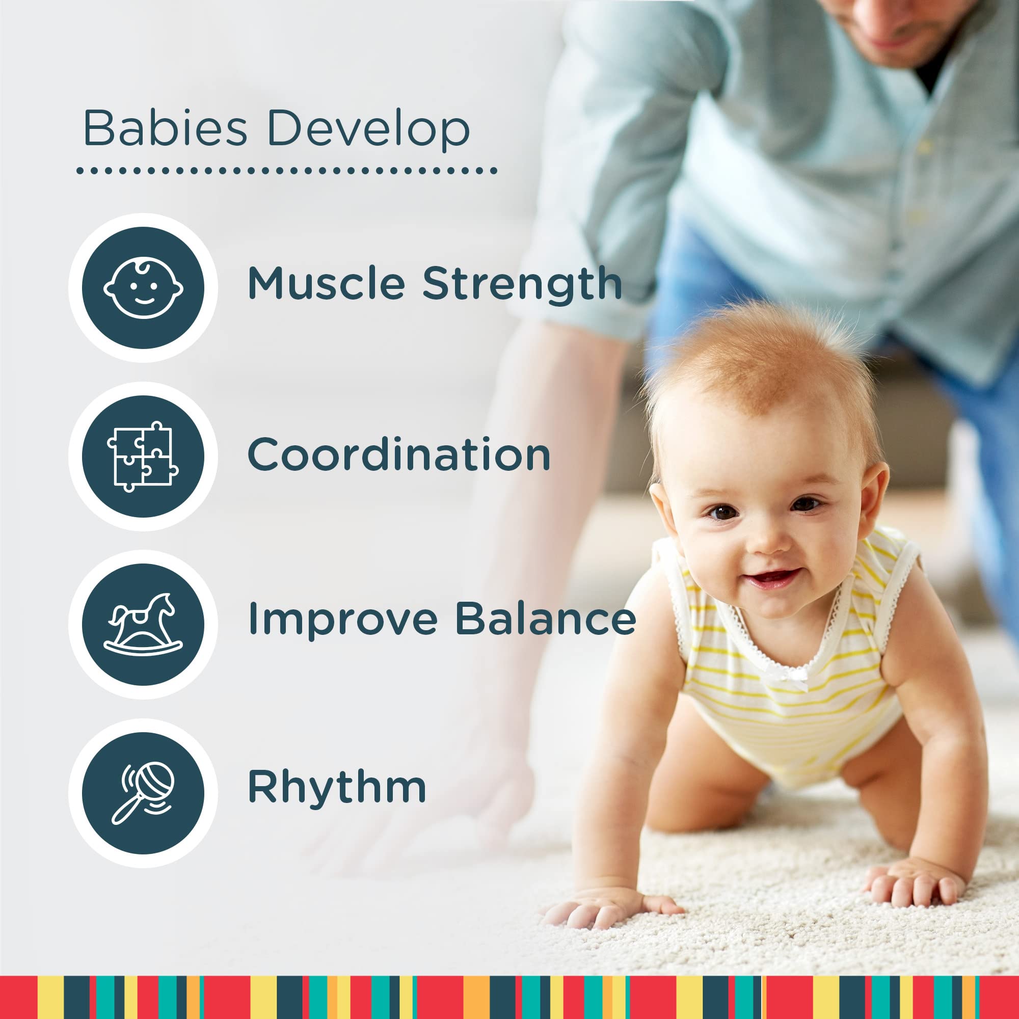 Jolly Jumper *Iconic* - The Original Baby Exerciser. Trusted by Parents and Loved by Babies for Over 75 Years.