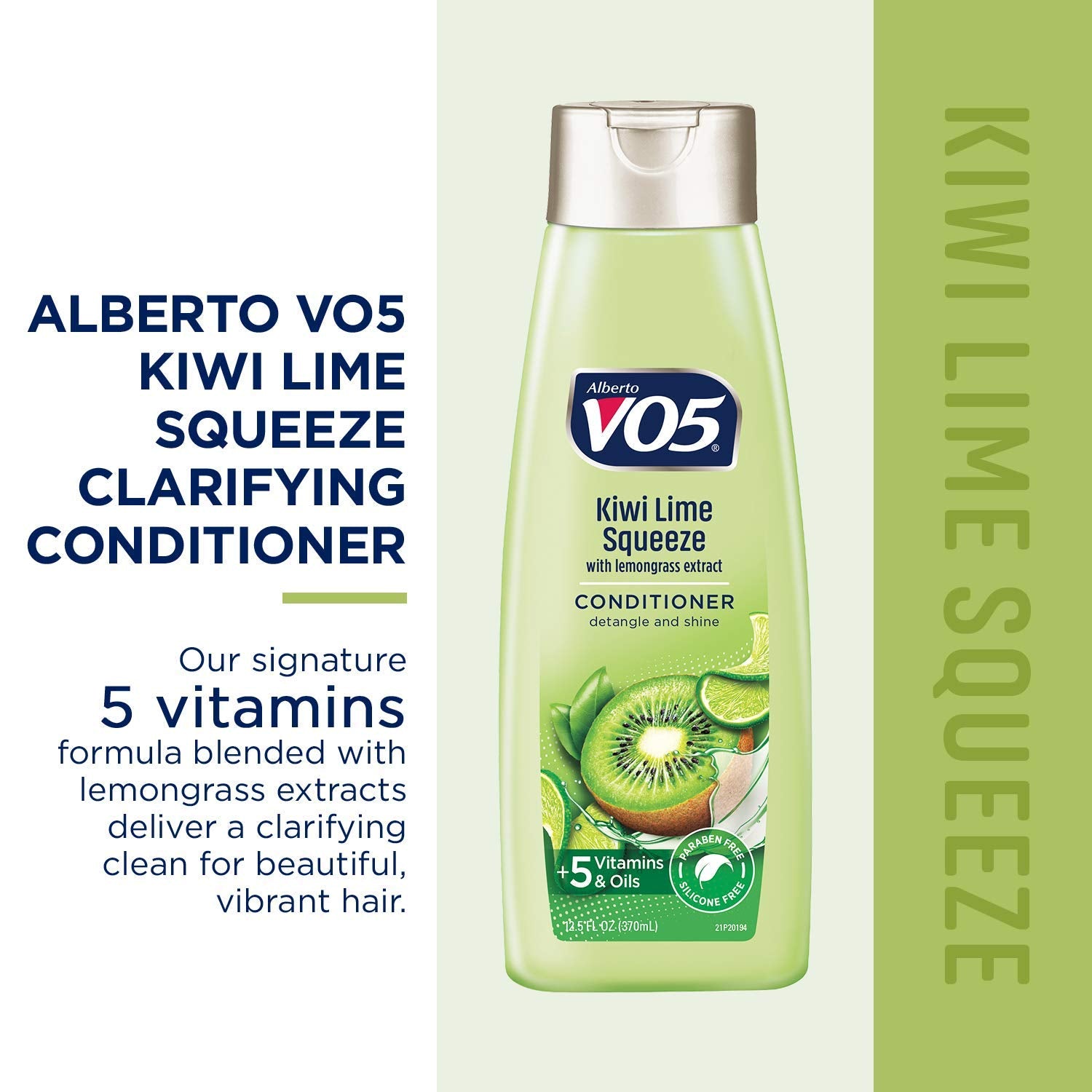 Alberto VO5 Herbal Escapes Kiwi Lime Squeeze Clarifying Conditioner, 12.5 Ounce by Alberto VO5