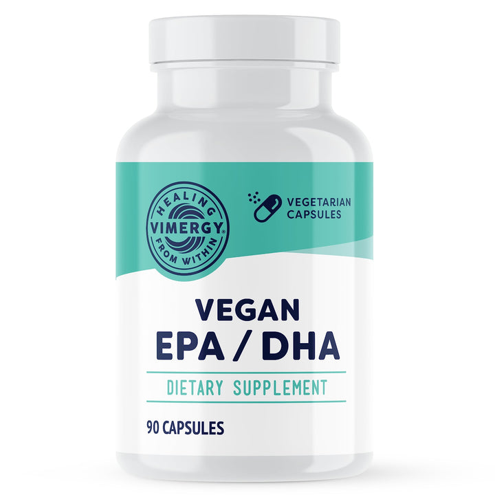 Vimergy EPA/DHA – Promotes Brain & Eye Health* – Supports Joints & Cardiovascular Health* – Kosher, Vegan & Gluten-Free – 90 Capsules