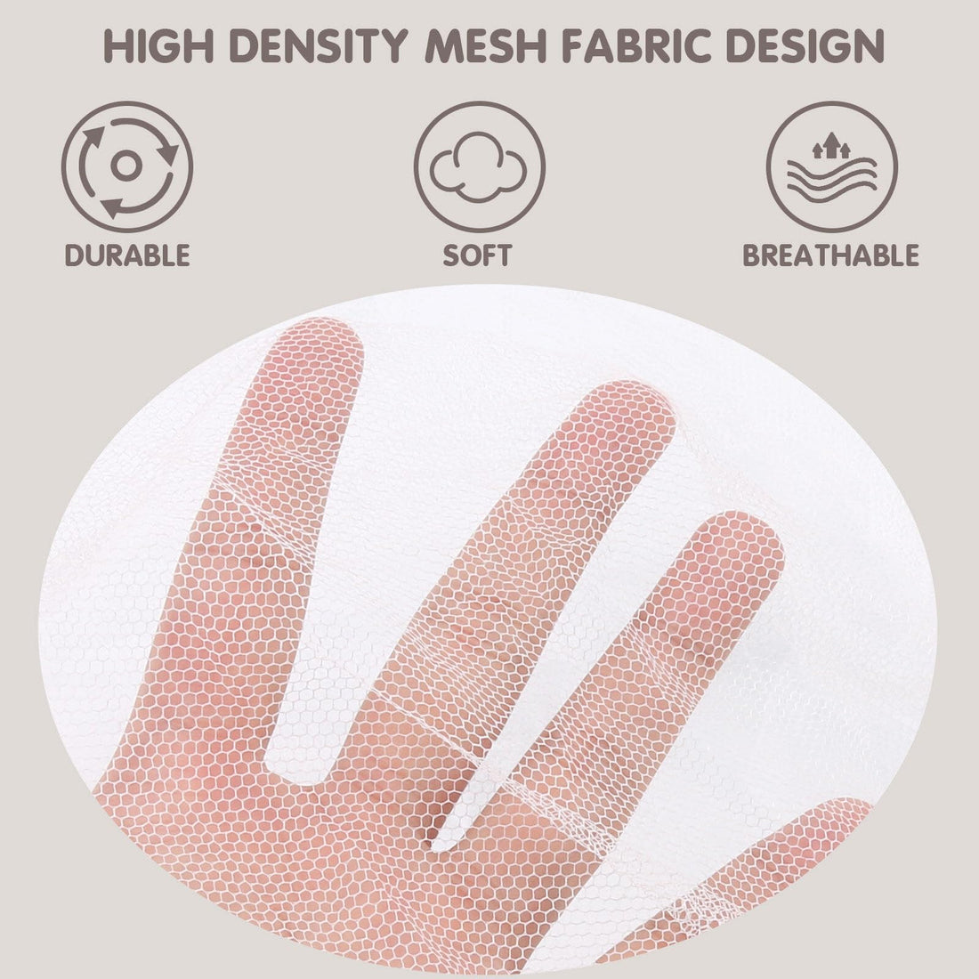 FAMKIT Baby Infant Toddler Bed Dome Cots Mosquito Netting Hanging Bed Net Mosquito Bar Frame Palace-Style Crib Bedding Set (Mosquito Net Without Stand) 160X450CM