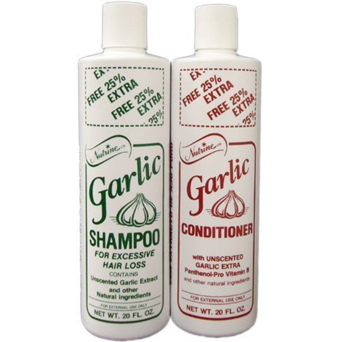 Nutrine Garlic Shampoo + Conditioner 16oz Combo_Free Shipping Unscented