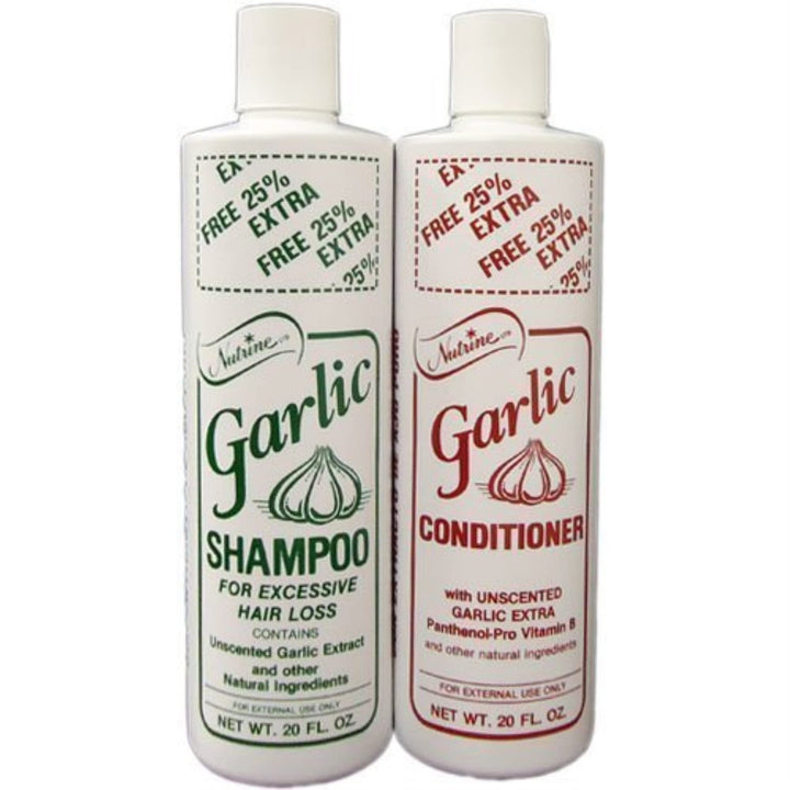 Nutrine Garlic Shampoo + Conditioner 16oz Combo_Free Shipping Unscented