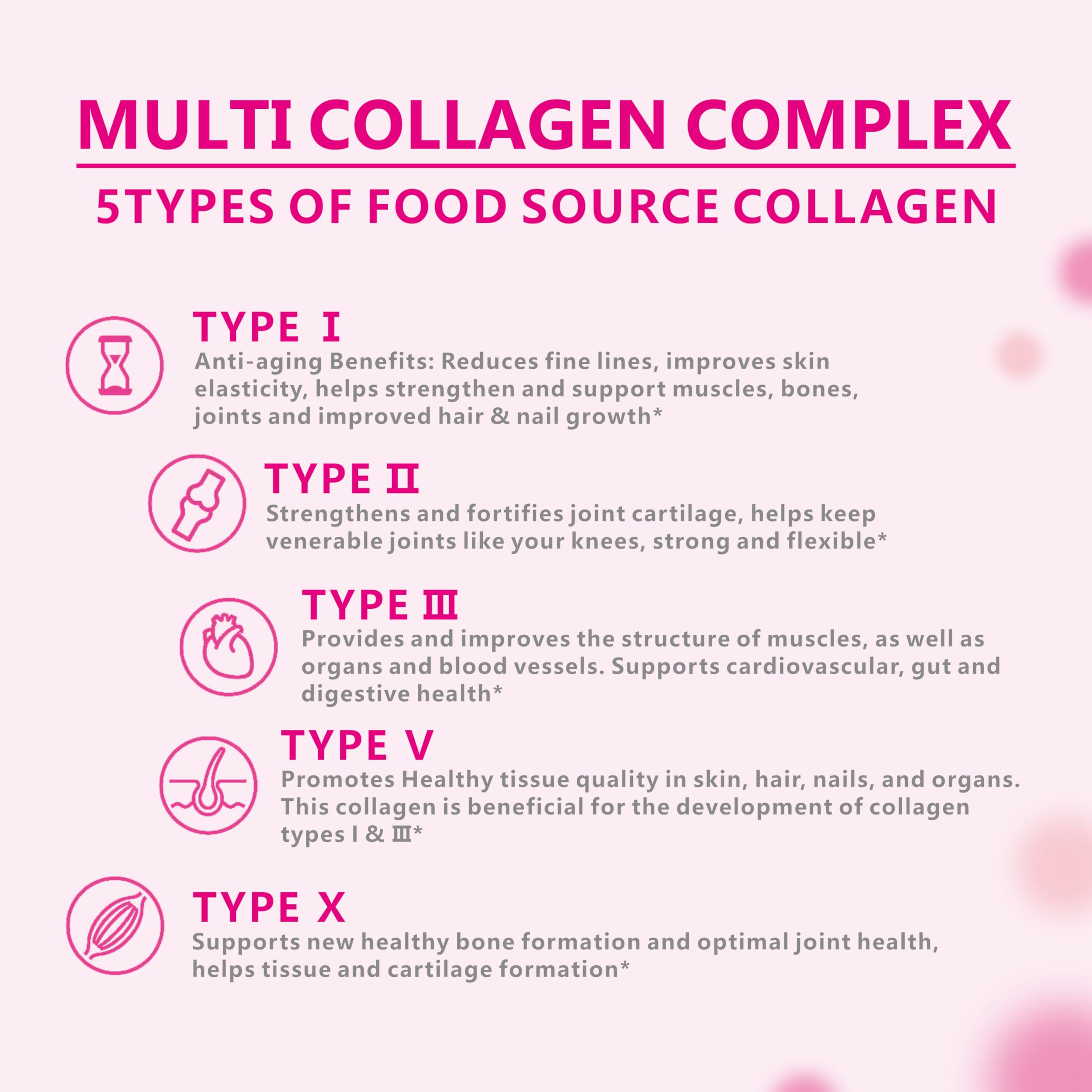OMOGS Collagen Peptides Capsule,Naturally Sourced Hydrolyzed Collagen with prebiotic & Cranberry Extract - Hair, Skin, Nail, Joint, Digestive Health & Immune Support, Non-GMO, 100 Capsule.