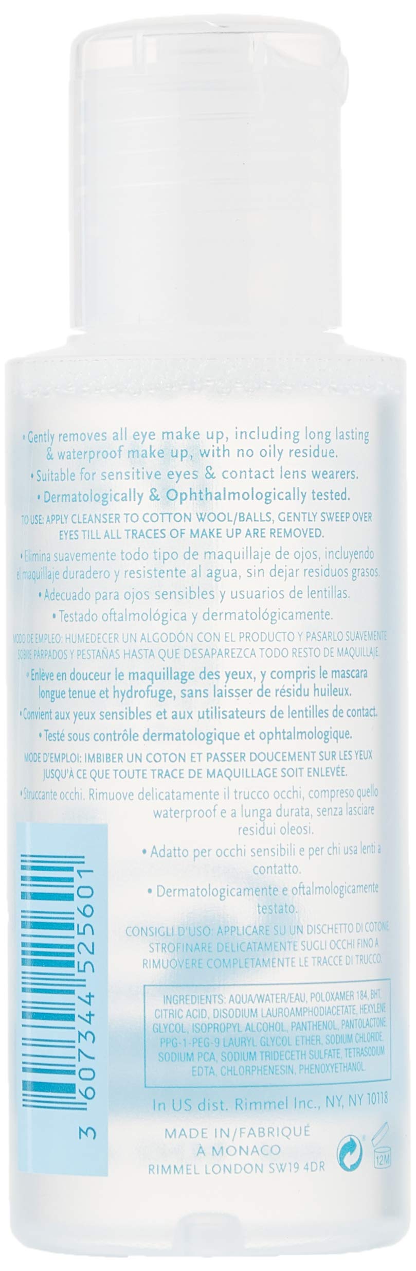 Rimmel Eye Makeup Remover, 100 ml, 3.4 Fluid Ounce