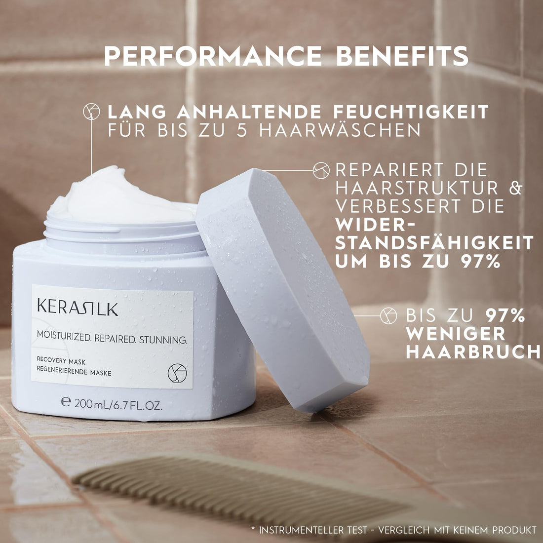 KERASILK Recovery Mask | Provides Deep Moisture & Nourishment | Prevents Hair Breakage & Recurring Dryness | For Dry, Stressed & Damaged Hair | Ideal For Various Hair Types & Textures| 200ml