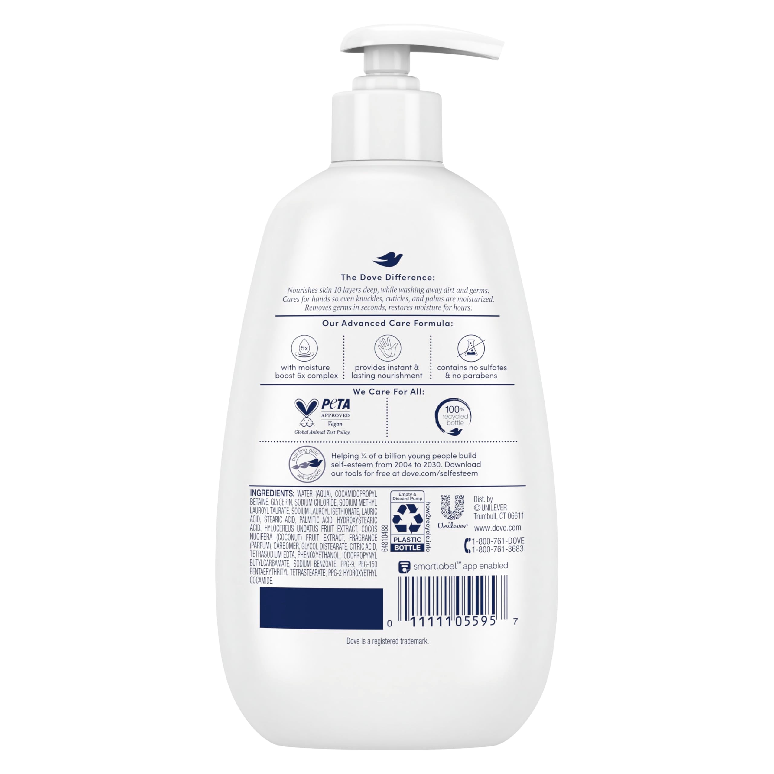 Dove Advanced Care Hand Wash 4 Count for Effectively Washing Away Dirt & Germs, Dragonfruit & Coconut with 10-Layer Nourishment
