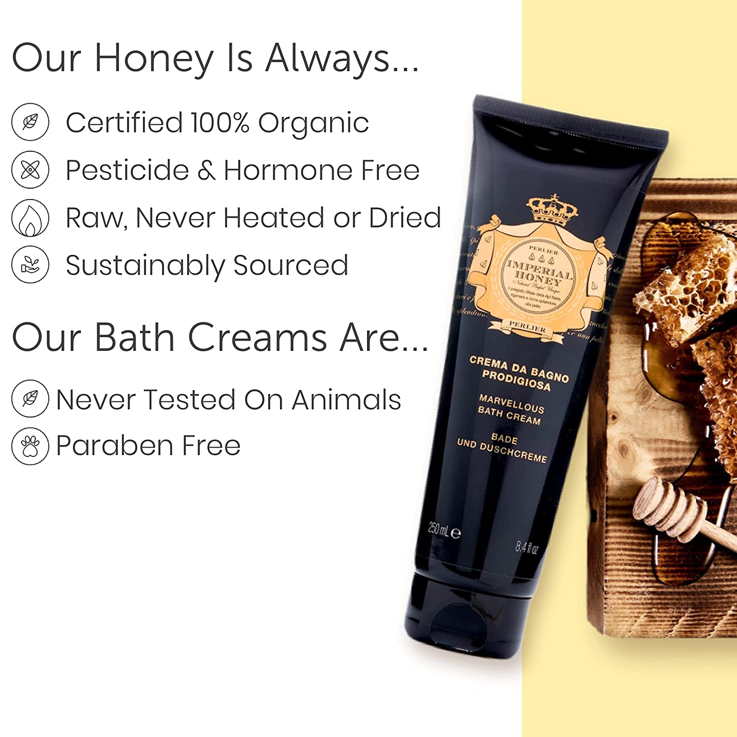 Perlier Imperial Honey Marvellous Bath Cream