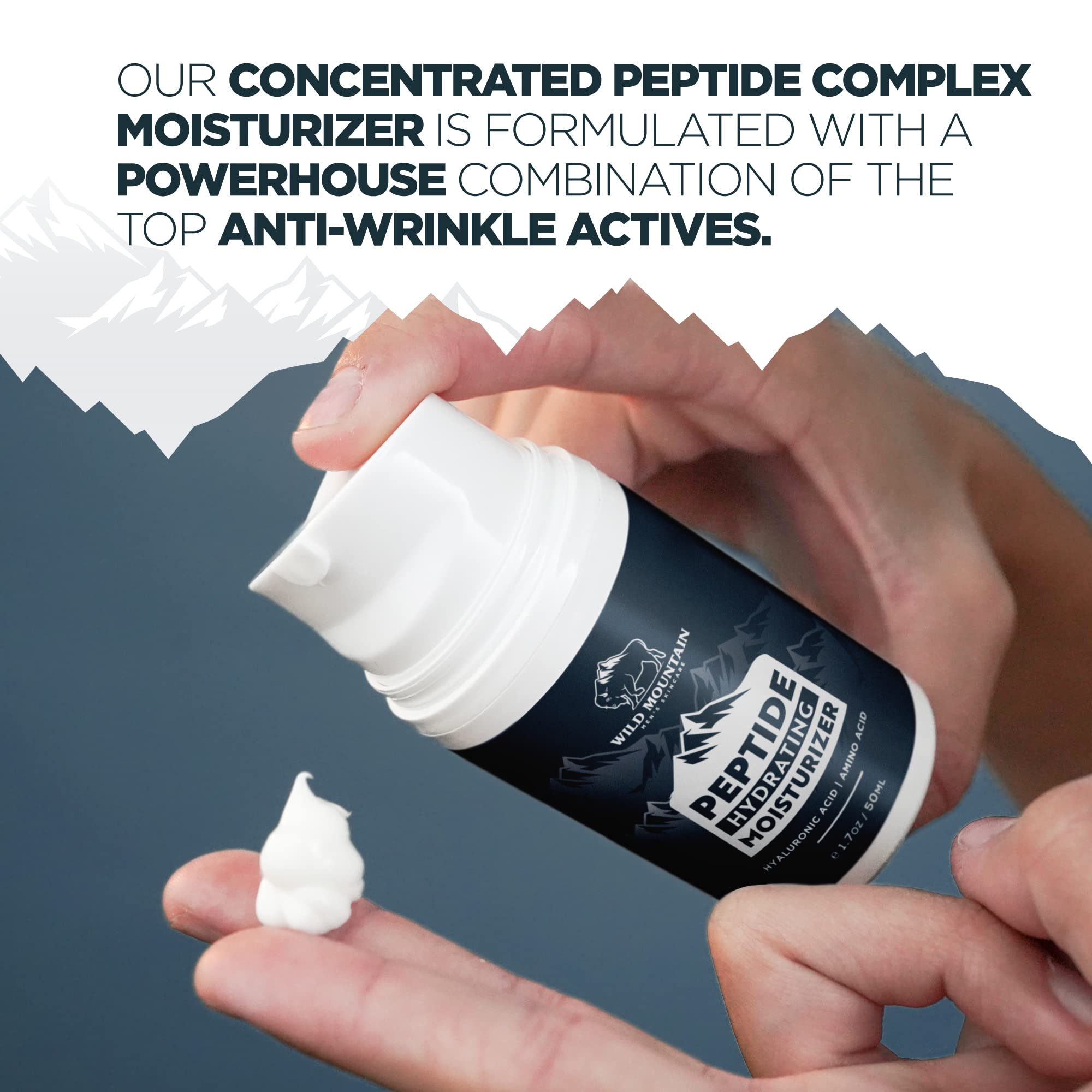 Peptide Moisturizer for Men - Mens Face Moisturizer - Face Moisturizer for Men - Mens Moisturizer - Mens Facial Moisturizer - Mens Face Lotion - Facial Moisturizer for Men