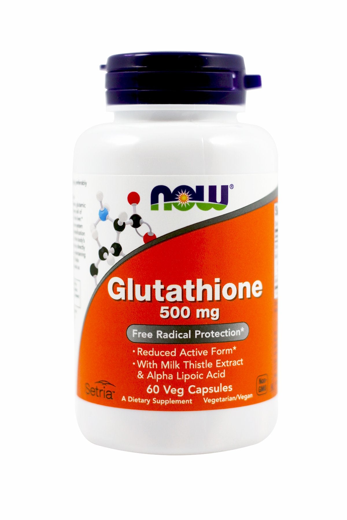 Now Foods Glutathione 500 mg - 60 Vcaps 2 Pack