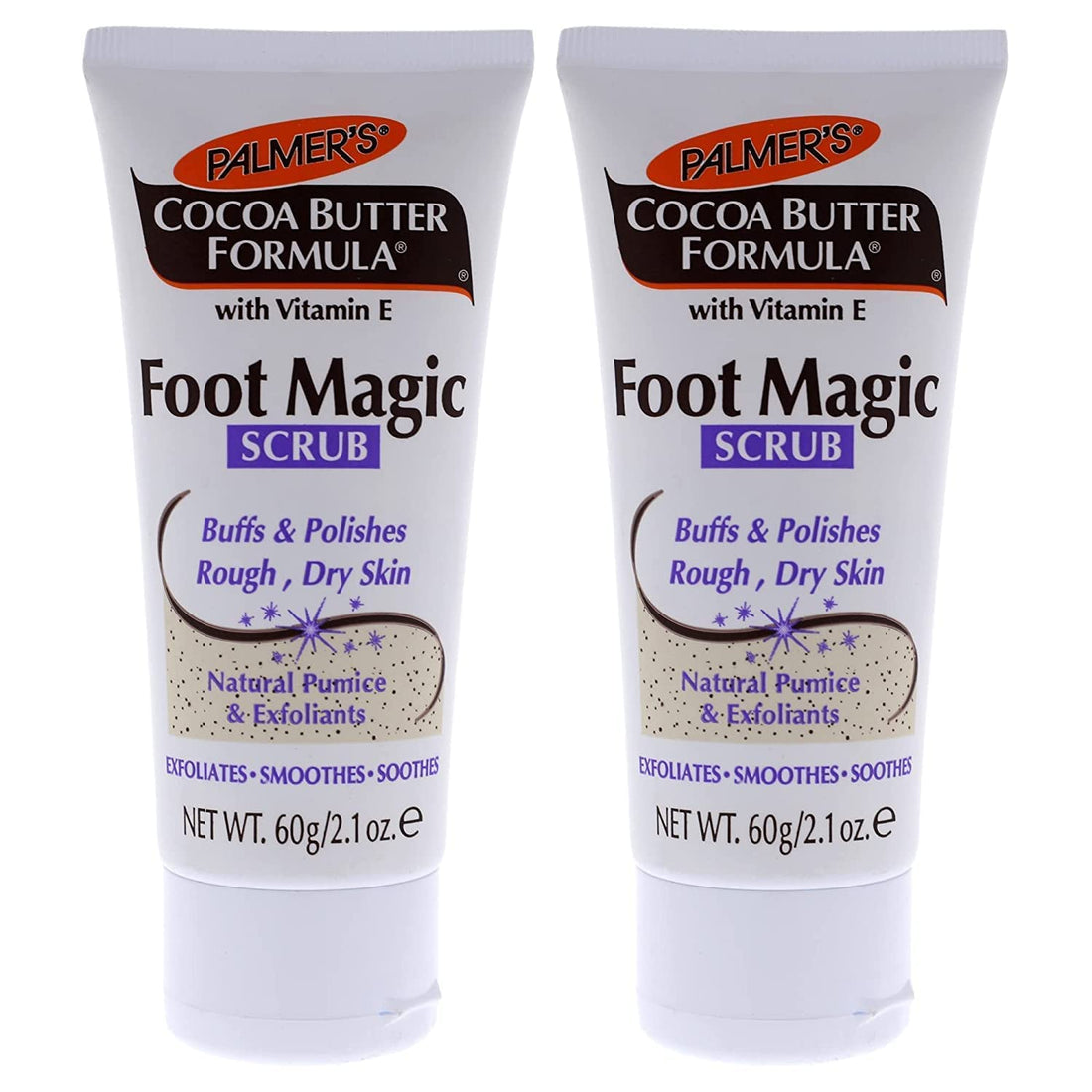 Palmers Cocoa Butter Foot Magic Scrub 2.1oz (2 Pack)