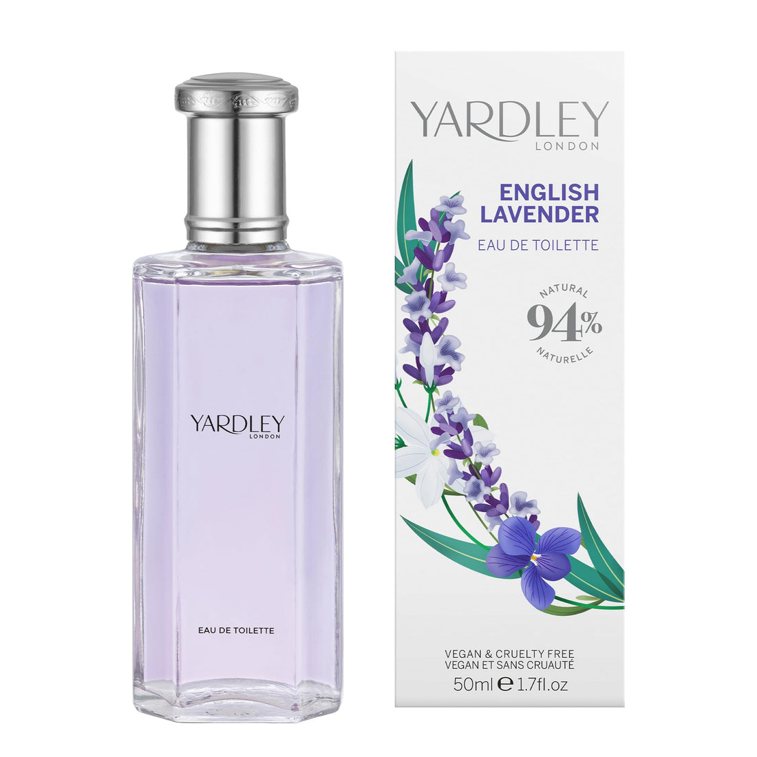 Yardley Of London English Lavender Eau de Toilette Spray for Women, 1.7 Ounce