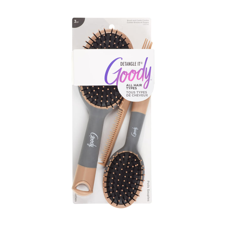 Goody Detangle It Oval Cushion Combo (Pack of 3) 9 Count