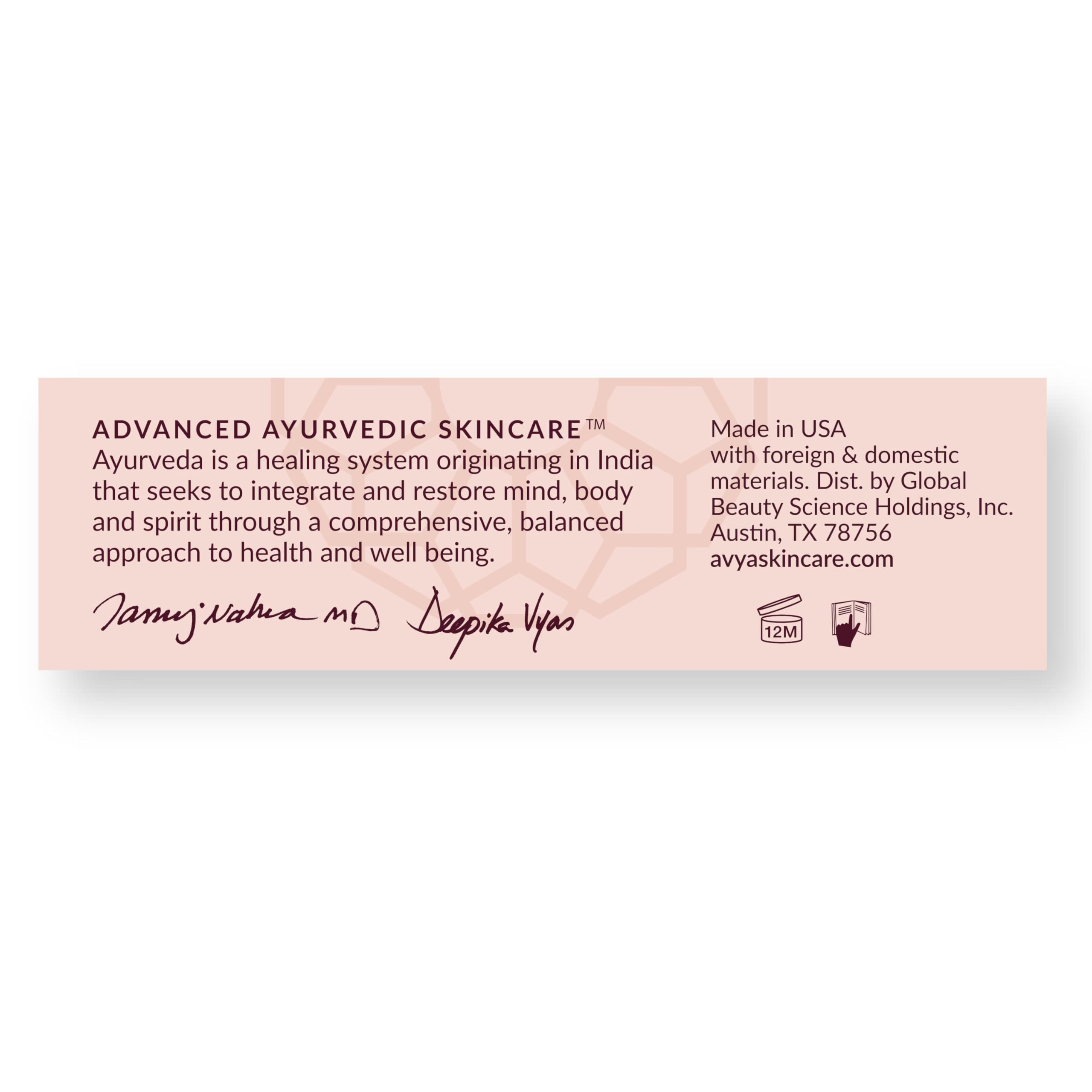 AVYA SPF 40 Sheer Tinted Moisturizer with Hyaluronic Acid & Green Chai – Advanced Ayurvedic Skincare Treatment for Balanced and Brighter Skin/Fair & Light Skintones Shade #1 (0.34oz/10ml)