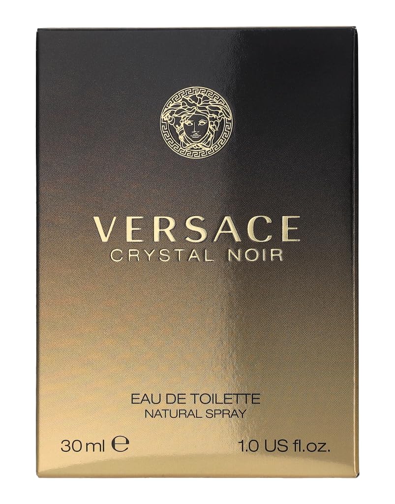 Versace Crystal Noir Eau De Toilette Spray for Women, 1 Fl Oz