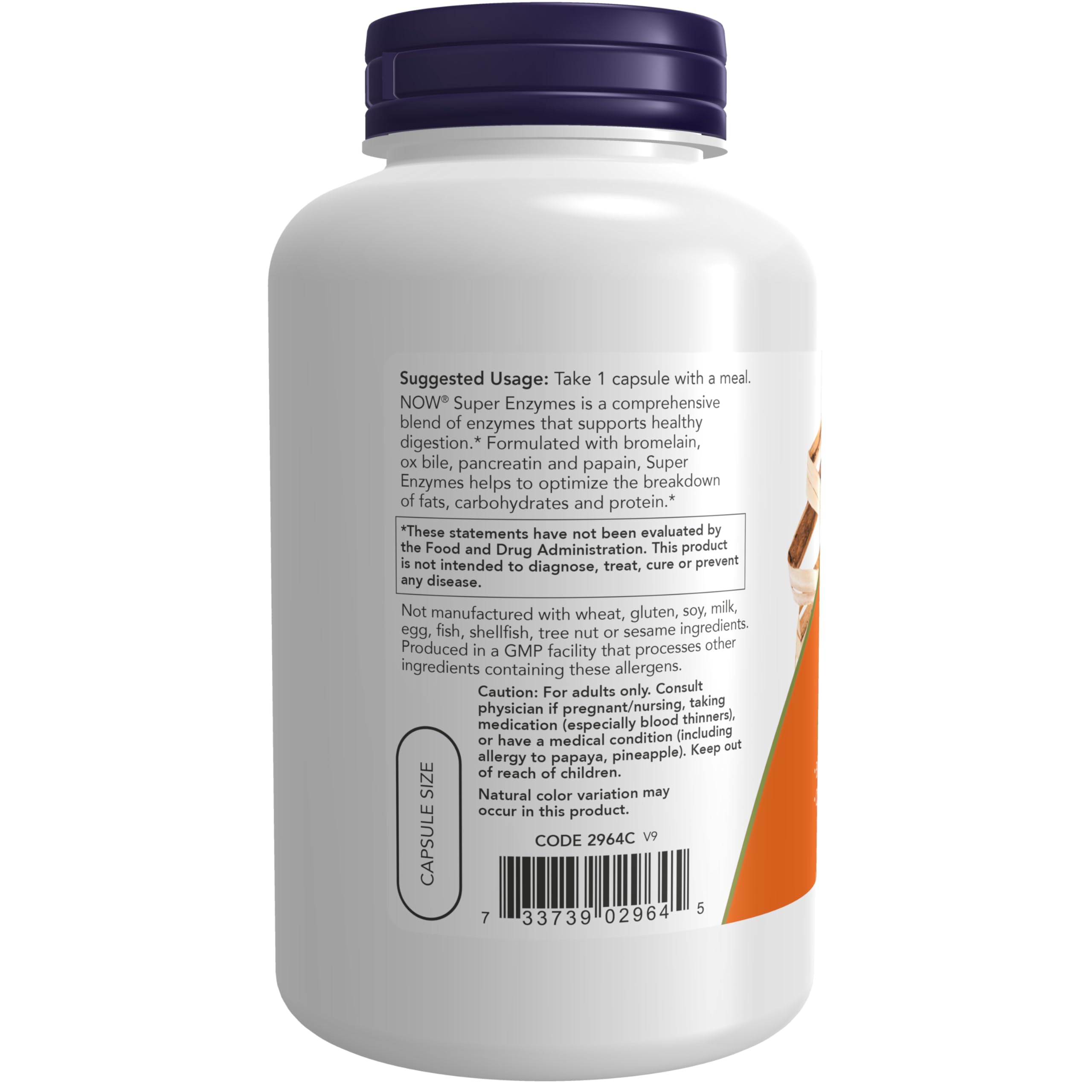Now Foods Super Enzymes 180 Capsules, 2 Pack