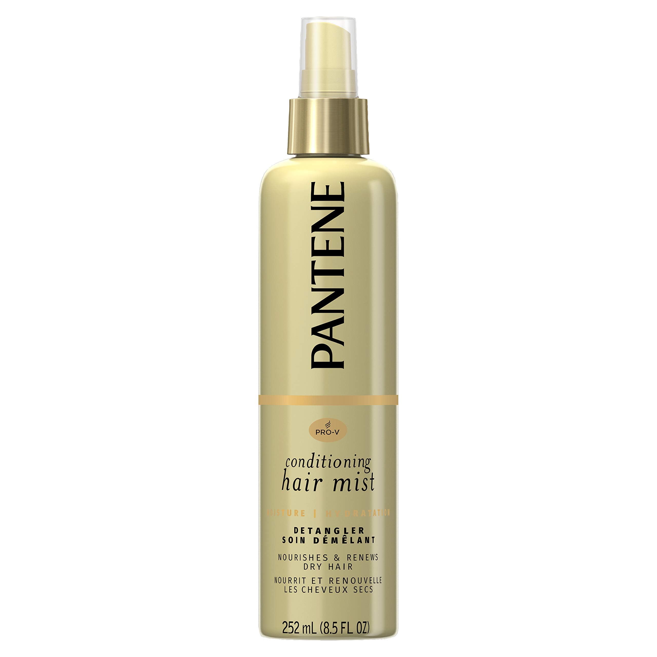 Pantene Pro-V Nutrient Boost Moisture Conditioning Mist Nourishing and Renewing Detangler, 8.5 fl oz