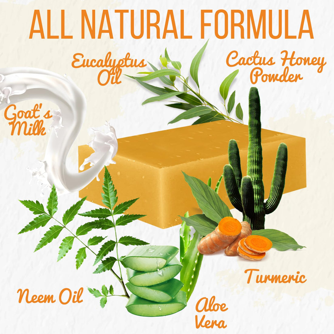 Natural Turmeric Soap Bar for Face & Body – Turmeric Skin Brightening Soap Wash for Dark Spots, Intimate Areas, Underarms – Turmeric Reduces Acne, Fades Scars & Cleanses Skin (4 Ounce (Pack of 1))
