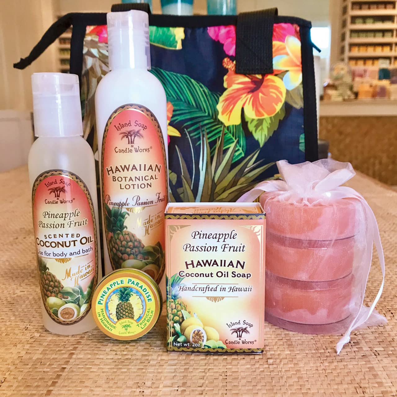 Island Soap & Candle Works Lotion, Pineapple Passion Fruit, 2 Ounce