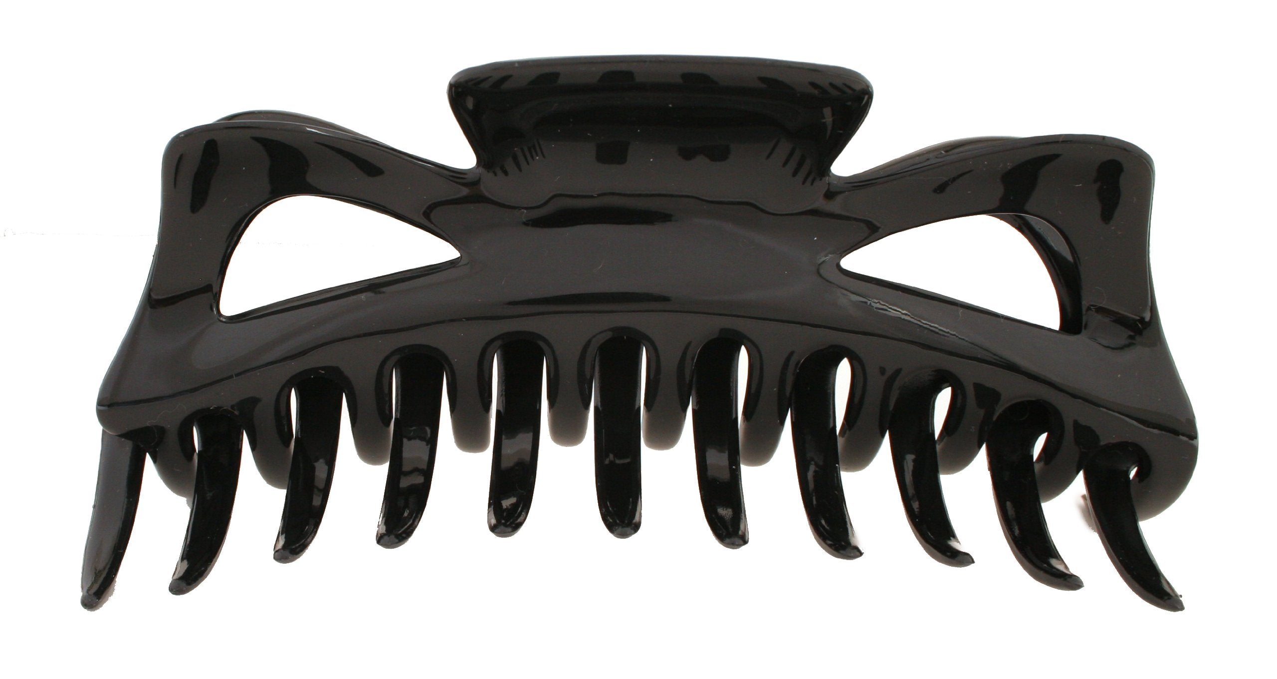 Caravan Jumbo Hair Claw in Black Color of Celluloid Acetate