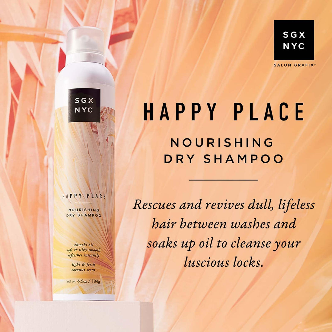 Sgx Nyc, Happy Place, Nourishing Dry Shampoo, A Reset Button For Your Hair (6.5 Ounce)