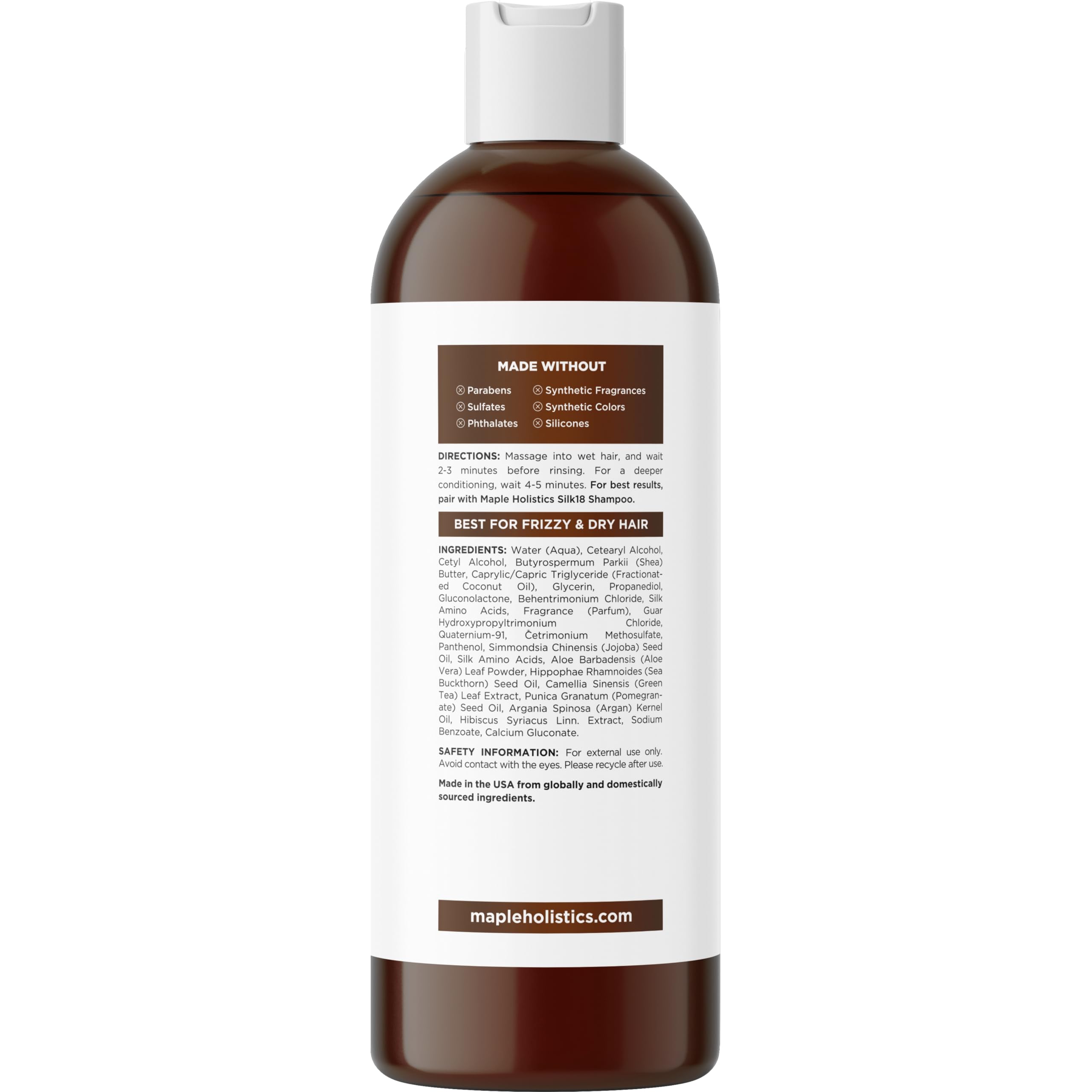Maple Holistics Silk18 Sulfate-free Natural Conditioner for Dry and Damaged Hair
