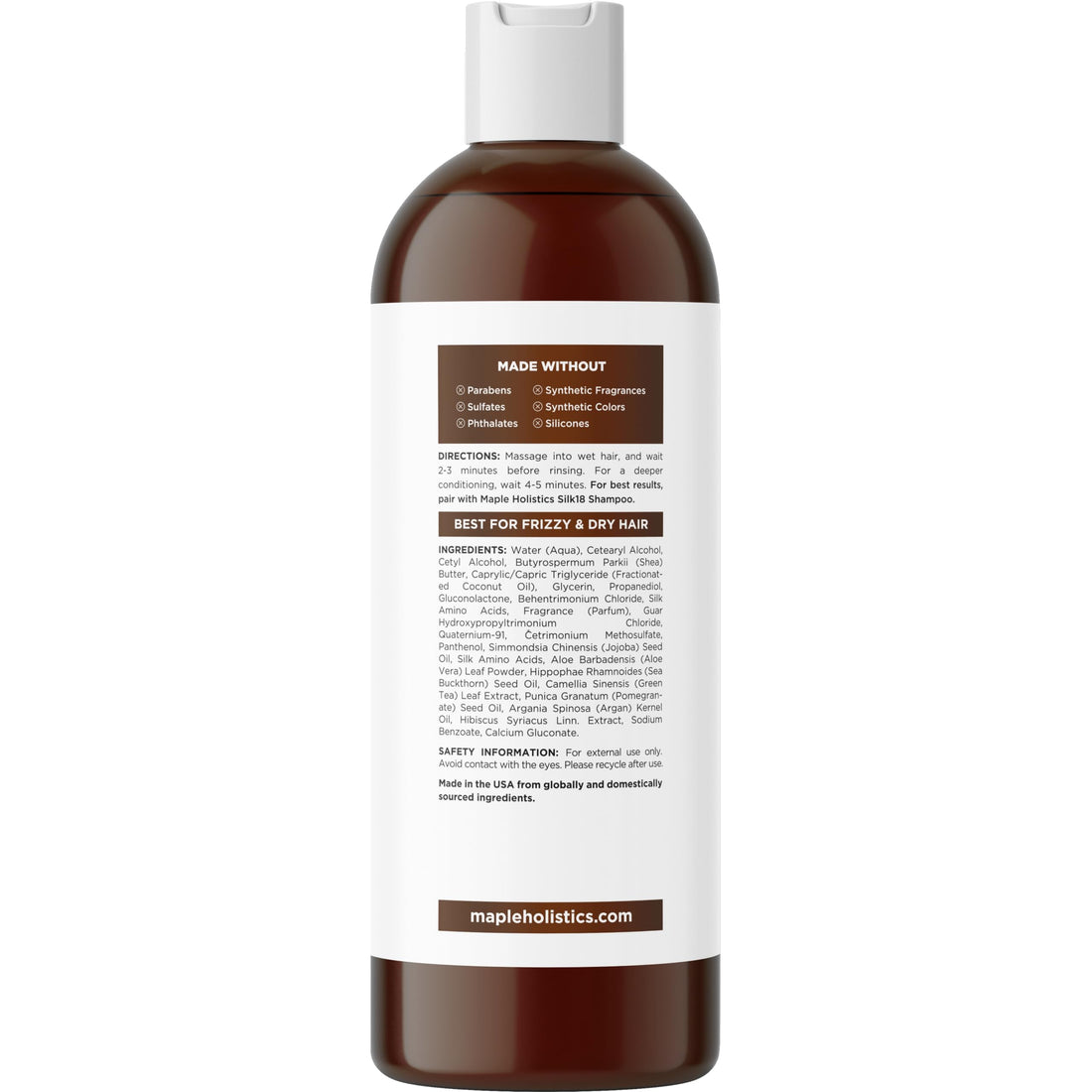 Maple Holistics Silk18 Sulfate-free Natural Conditioner for Dry and Damaged Hair
