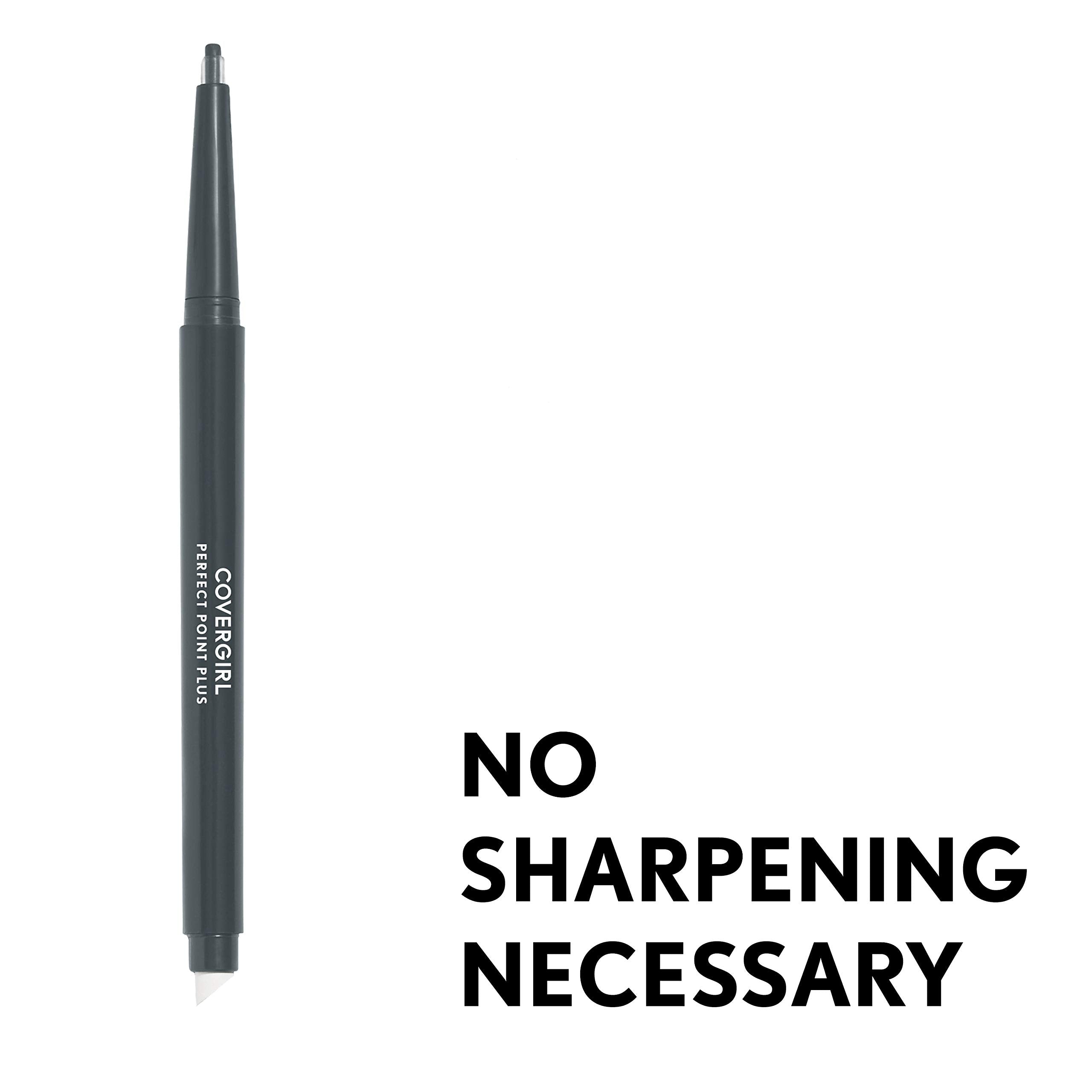 2 Count, Charcoal: Covergirl Perfect Point Plus Charcoal Color Eyeliner Pencil, 2 Count