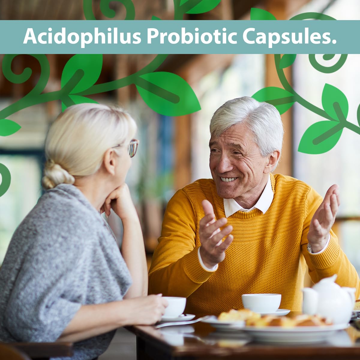 GeriCare Acidophilus 10mg Probiotic Capsules, Supports Digestive Gut Flora Balance, Immune Boost Dietary Supplement, (100 Count, Pack of 1)