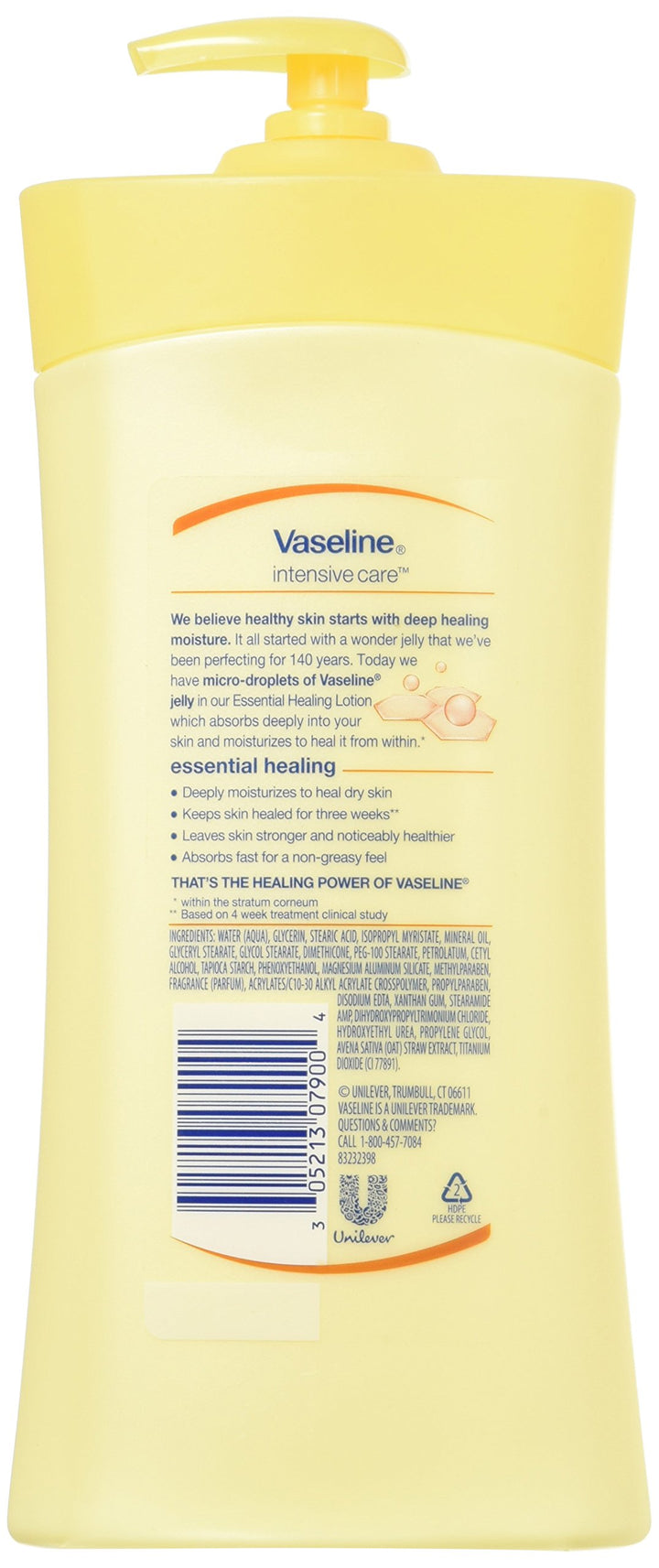 Vaseline Intensive Care Essential Healing Lotion 20.3 Fl Oz (600 Ml) (Pack Of 2)