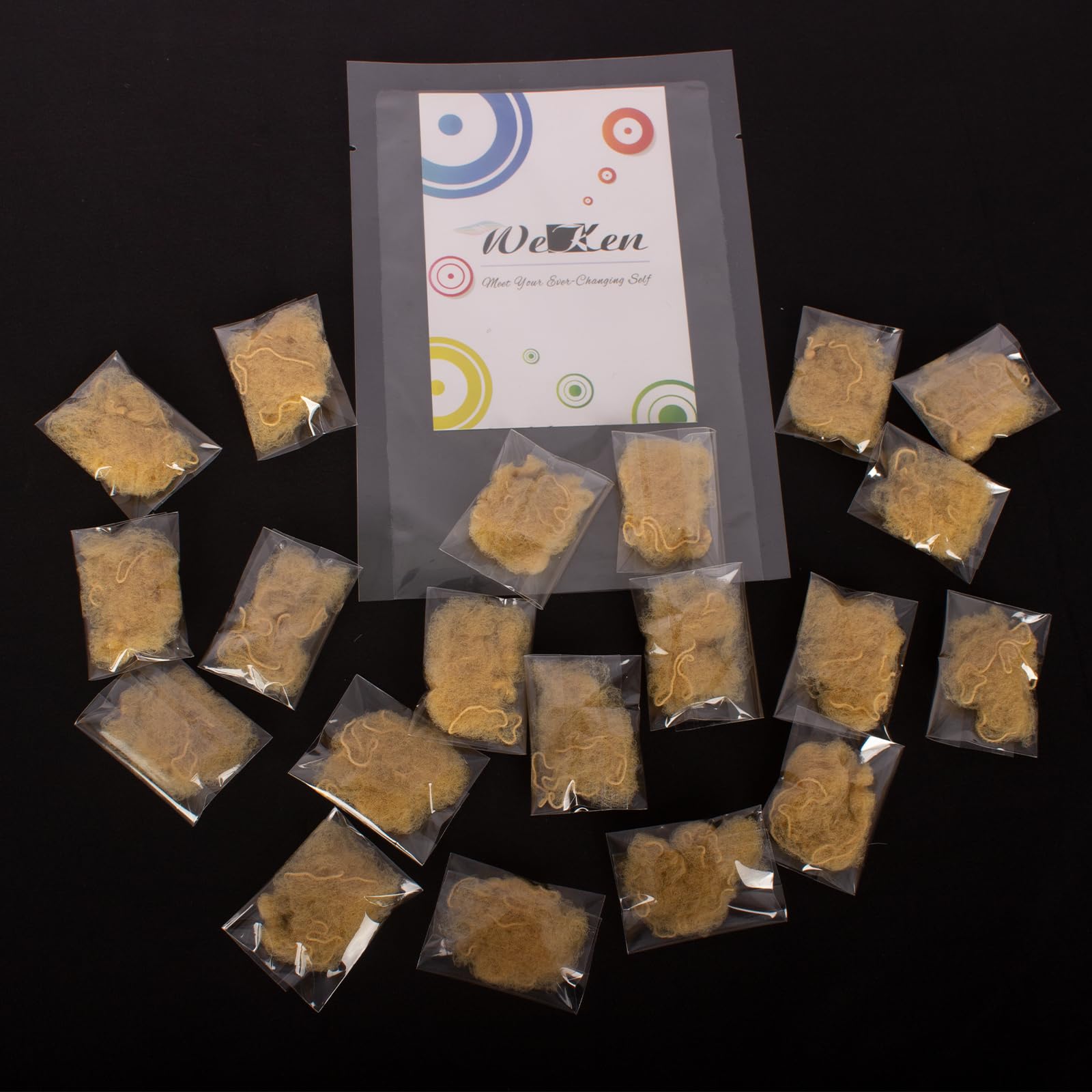 WeKen Pack of 20pcs Hair Nets Invisible Elastic Edge Mesh 50cm 20 Blonde