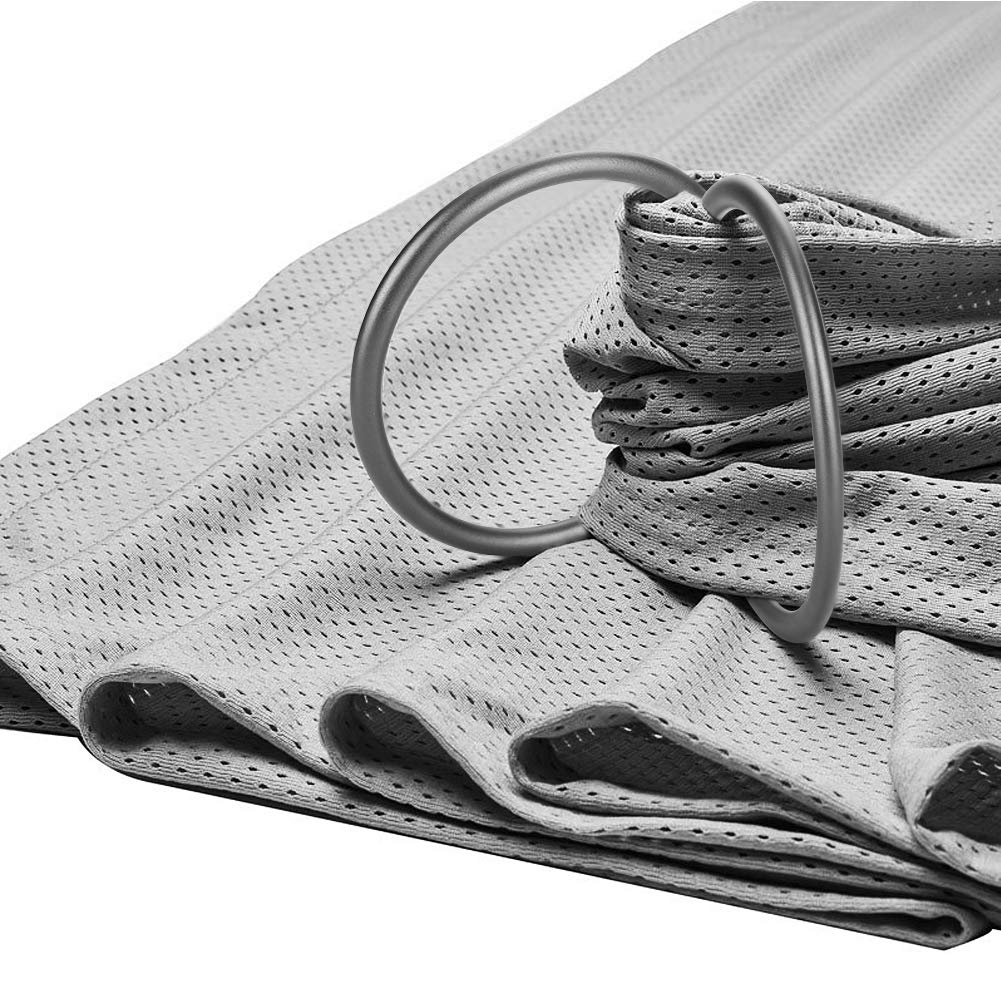 Accmor Aluminium Baby Sling Ring 3 inch Soft Wrap Carrier Rings Accessory for Infants Toddlers Newborn Kids (Gray)
