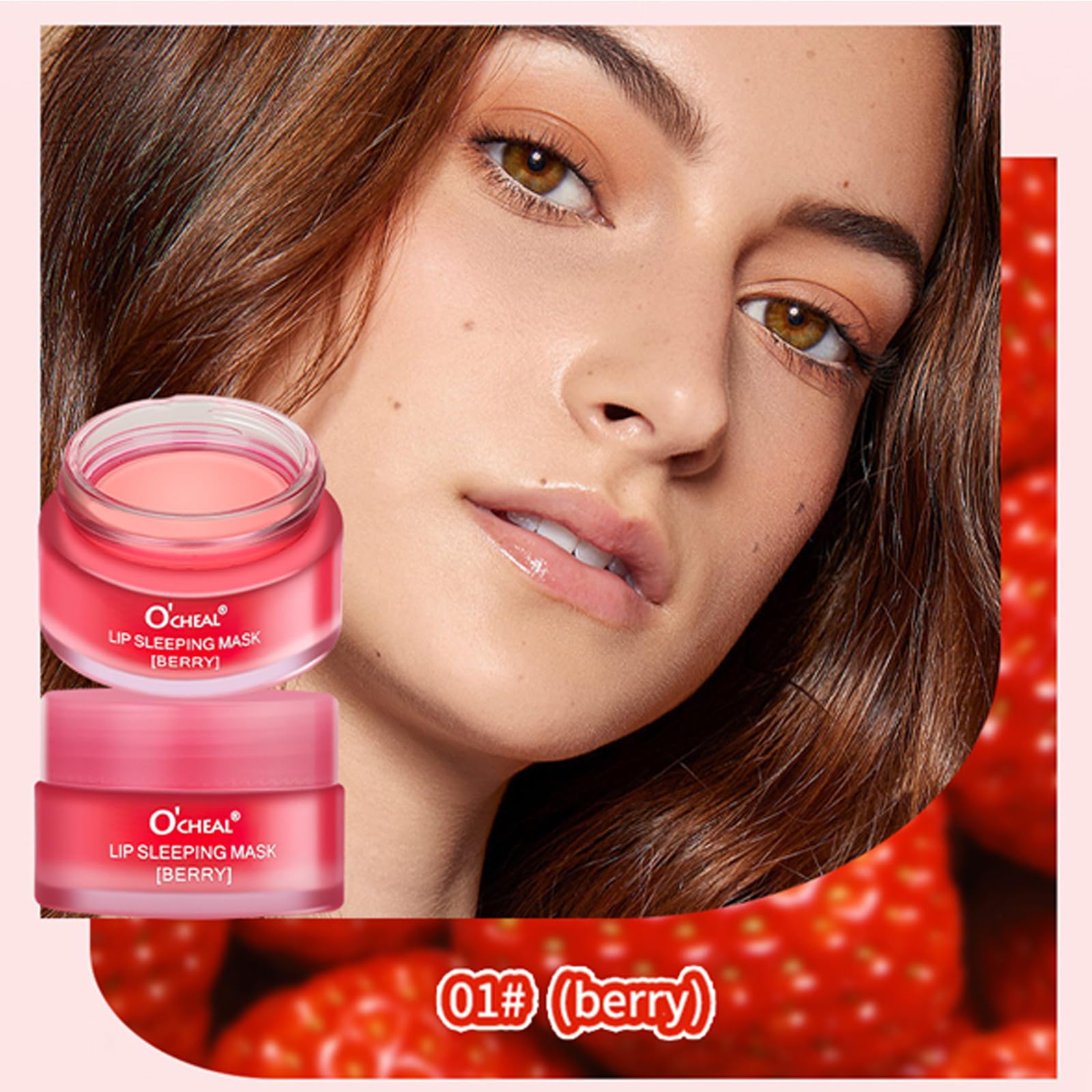 Lip Sleeping Mask,Lip Mask Overnight,Lip Masks,Nourish Hydrating Sleeping Lip Mask,Intense Hydration Night Sleep Lip Mask,Moisturize Lip Balm for Restore,Hydrate Dry Chapped Lips,Berry,0.7oz