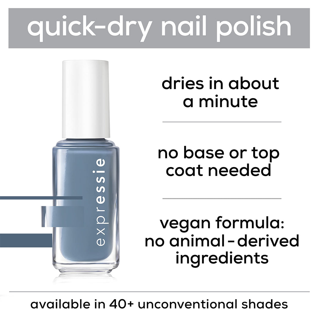essie expressie Quick Dry Vegan Nail Polish, Dusty Pink Brown, Remote Friends, 0.33 Ounce