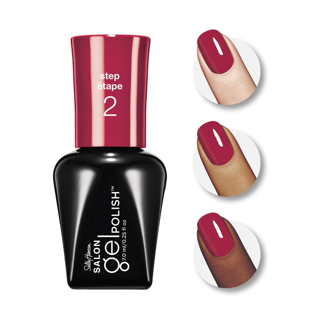Sally Hansen Salon Pro Gel, Red My Lips, 0.25 Fluid Ounce