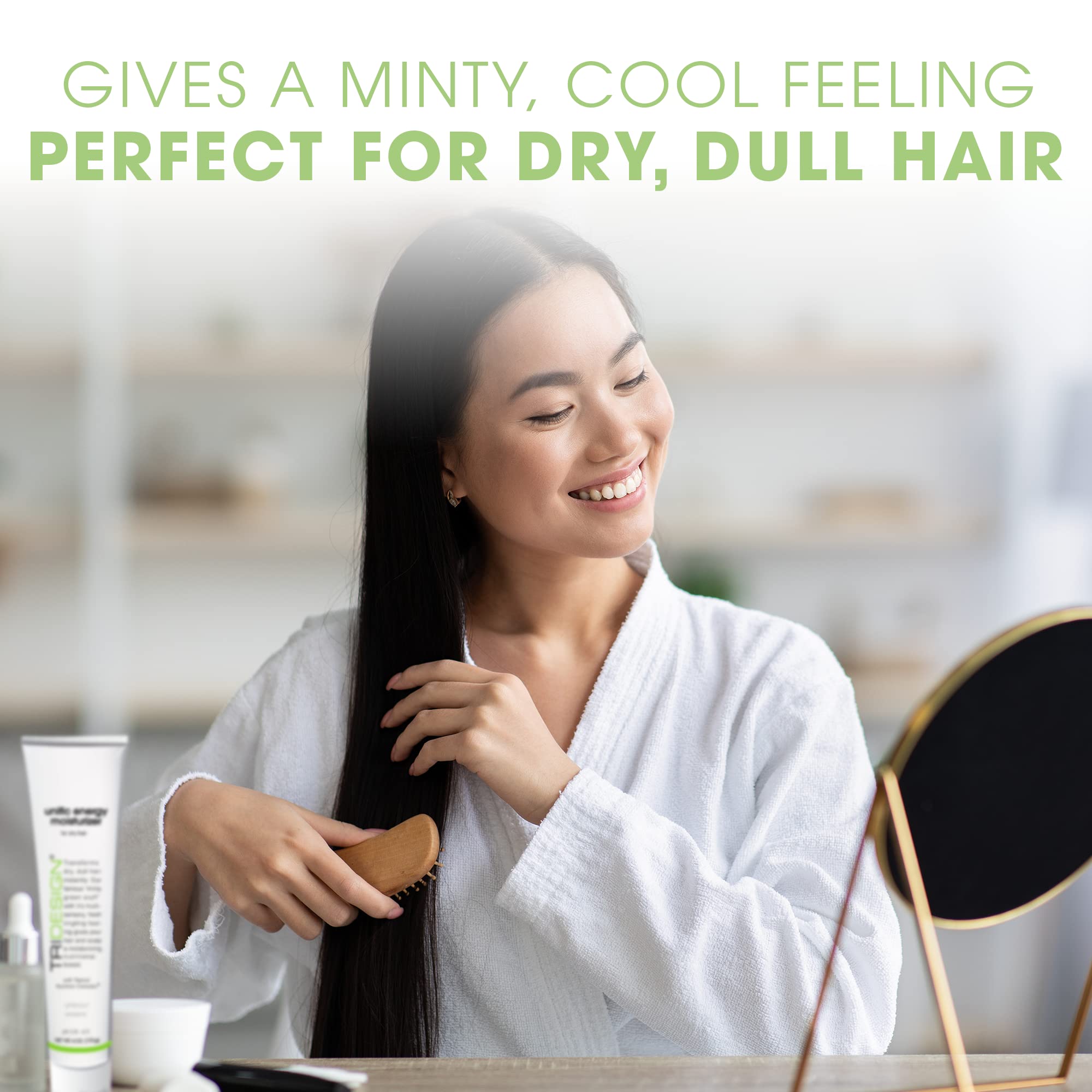 TRI Design Unific Energy Moisturizer Conditioner – Leave In Conditioner for Curly Hair, Anti Frizz Hair Serum & Deep Conditioner for Dry, Damaged Hair – Frizz Control & Hair Care Solution – 6 oz Tube