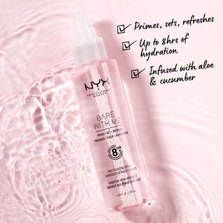 NYX PROFESSIONAL MAKEUP Bare With Me Prime, Set, Refresh, Multitasking Spray