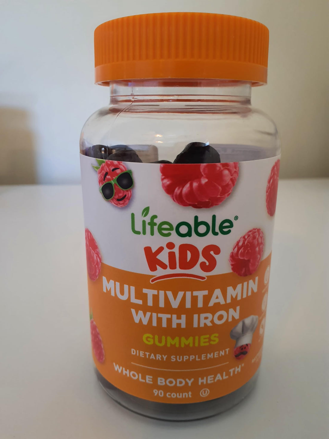 Lifeable Kids Multivitamin with Iron Gummies | Great Tasting Vitamins for Kids | Vegetarian Non-GMO Childrens Multivitamin | 90 Gummies