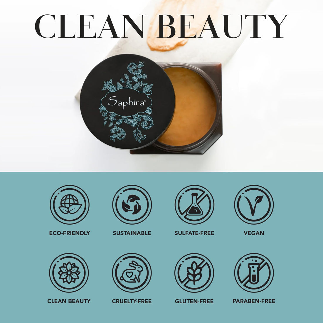 Saphira Mineral Mud Hair Treatment 8.5 Oz