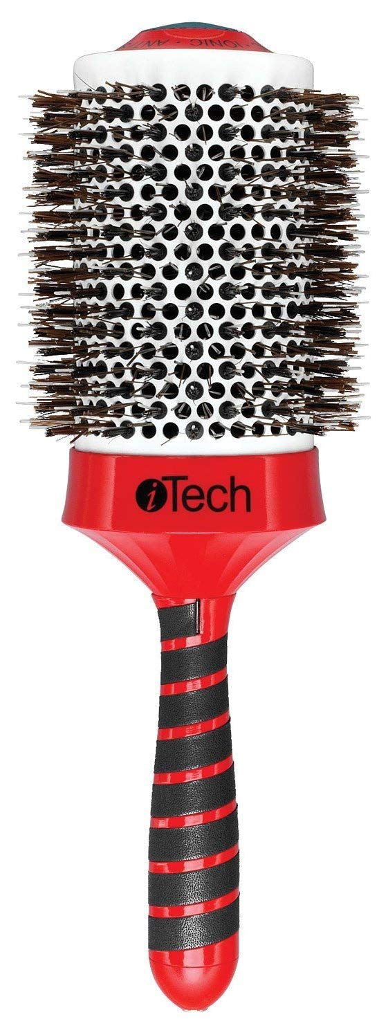 iTech Magnetic & Tourmaline Boar and Nylon Bristle Hair Brushes 3 3/4 AD