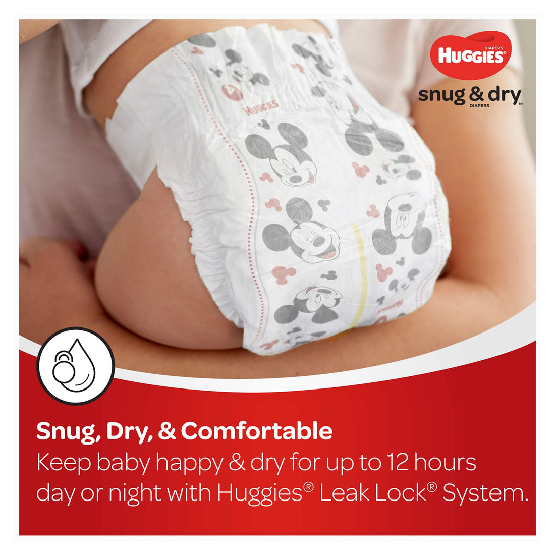 HUGGIES Snug & Dry Diapers, Size 5, 25 Count, JUMBO PACK (Packaging May Vary)