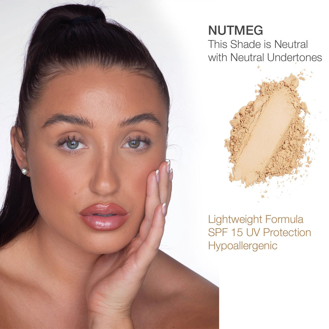 Bella Pierre Compact Mineral Foundation in Nutmeg, 0.35-Ounce