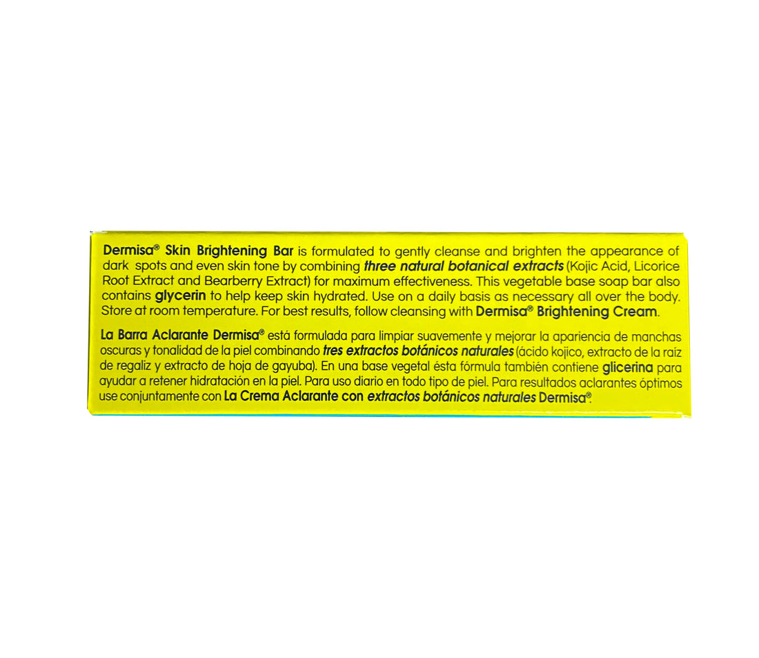 Dermisa Brightening Bar with 3 Natural Botanical Extracts | NO PARABENS, NO SULFATES | 3 OZ | Pack of 3