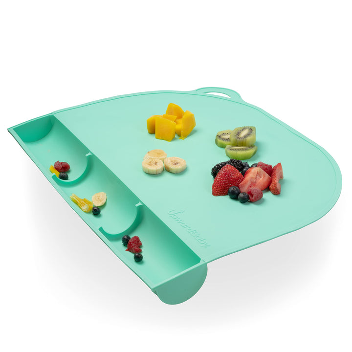 UpwardBaby Silicone Baby & Toddler Placemats - Non-Slip Table Protector for Eating at Home & Restaurants - Baby Essentials - Silicone Placemat
