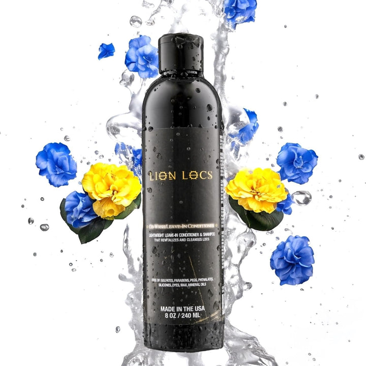Lion Locs Shampoo and Conditioner for Dreads, Sisterlocks, Locks, & Dreadlocks | Lightweight Vegan Co Wash (8oz)